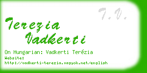 terezia vadkerti business card